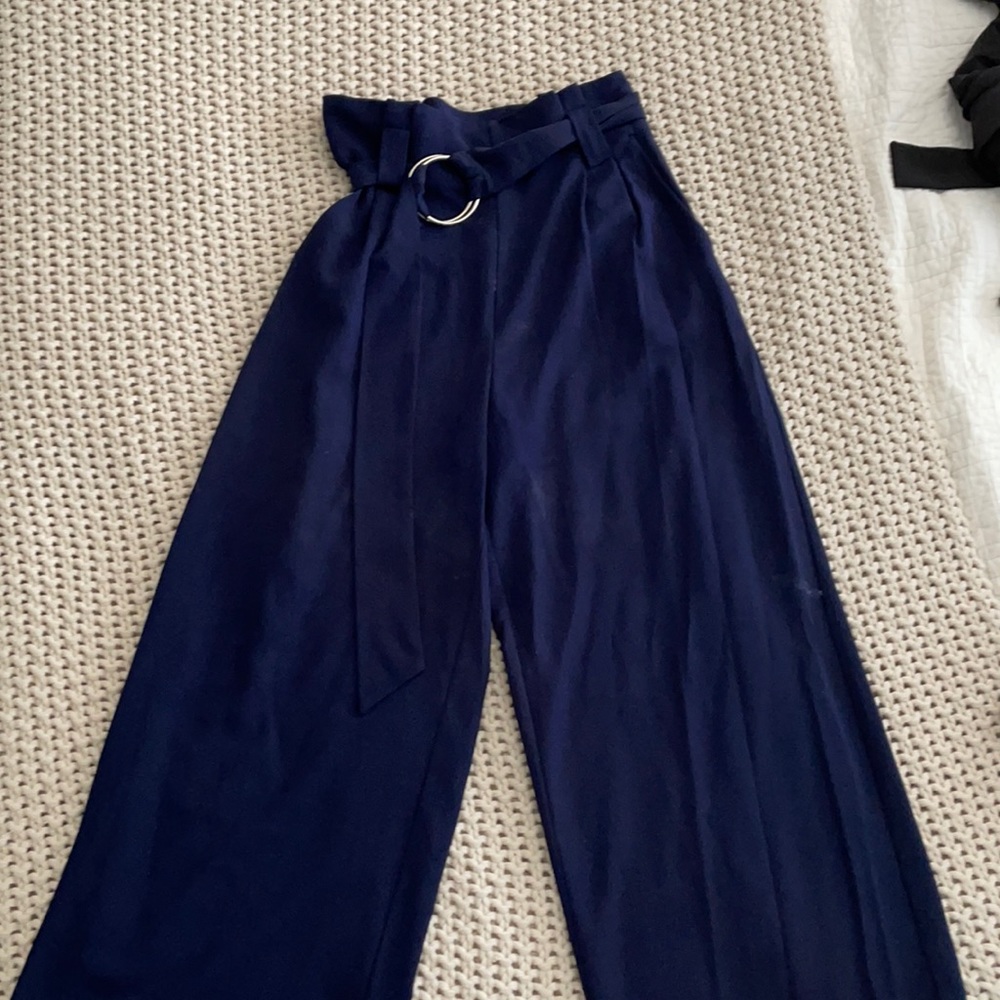 AQUA high waisted flare trousers